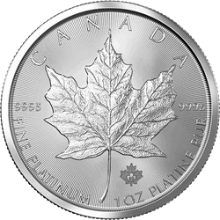 1 oz. Platinum Canadian Maple Leaf