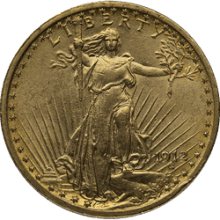 $20 U.s. Gold Saint Xf