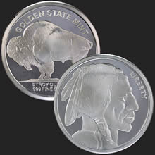 5 oz Buffalo Silver Round 