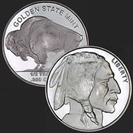 Beautiful Buffalo & Indian Front & Back of 1 oz .999 Silver Coin