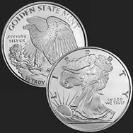 1/2 oz Walking Liberty Fractional Silver Round