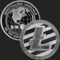 Litecoin 1 oz Silver Golden State Mint 