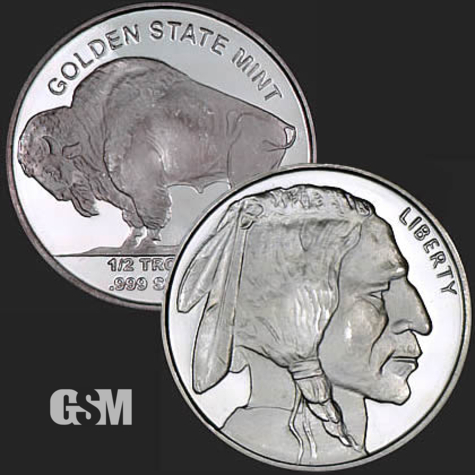 Beautiful Buffalo & Indian Front & Back of 1 oz .999 Silver Coin