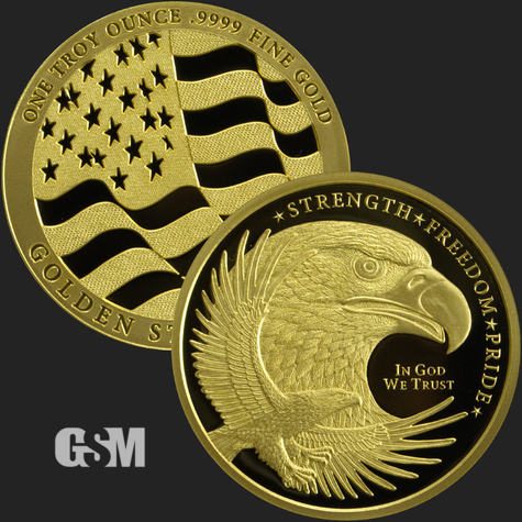 1 oz GSM Gold Eagle Golden State Mint 777 01