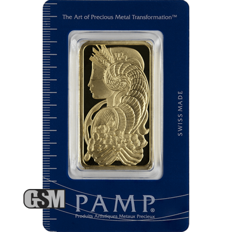 50 Gram Gold Bar Pamp Fortuna