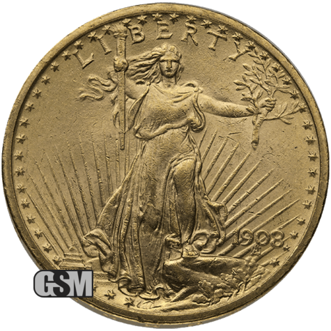 $20 U.s. Gold Saint Bu