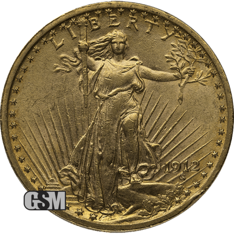 $20 U.s. Gold Saint Xf